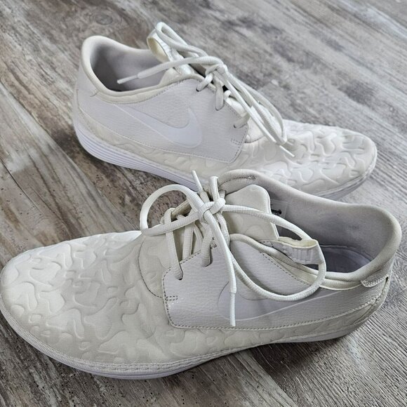 Nike Solarsoft White Lightweight Comfort Lace Sneakers 728857 Men 11 EU 45 Rare - Picture 6 of 16